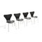 Chaises Butterfly par Arne Jacobsen pour Fritz Hansen, 1990s, Set de 4 1