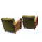 Vintage Armchairs with Green Velvet Upholstery, 1960s, Set of 2, Image 4