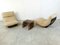 Marsala Lounge Chairs with Tables by Michel Ducaroy for Ligne Roset, 1970s, Set of 5, Image 5