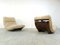 Marsala Lounge Chairs with Tables by Michel Ducaroy for Ligne Roset, 1970s, Set of 5 3