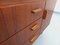 Kleines Vintage Sideboard aus Teak & schwarzem Metall, 1960er 6