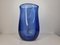 Danish Blue Sapphire Vase by Per Lütken for Holmegaard, 1950s 1