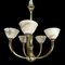 Art Deco Chandelier by George & Eugéne Capon, Paris, 1920s, Image 1