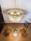 Palmette Ceiling Light with Smoked Glasses, 1990s 14