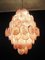 Large Vintage Italian Murano Chandelier with Pink Alabaster Disks, 1990s, Image 11