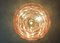 Large Vintage Italian Murano Chandelier with Pink Alabaster Disks, 1990s, Image 8
