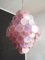 Large Vintage Italian Murano Chandelier with Pink Alabaster Disks, 1990s, Image 4
