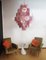 Large Vintage Italian Murano Chandelier with Pink Alabaster Disks, 1990s, Image 14