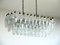 Murano Poliedri Chandelier with Inscent Glasses from Carlo Scarpa, 1990s 3