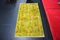 Vintage Yellow Wool Rug, 1960s 1