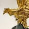 Neoklassizistische vergoldete Imperial Eagle Tischlampe im Stil von Maison Charles, 1970er 4