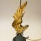 Lampada da tavolo Imperial Eagle dorata, neoclassica, nello stile di Maison Charles, anni '70, Immagine 6