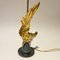 Lámpara de mesa con águila imperial neoclásica dorada al estilo de Maison Charles, años 70, Imagen 7