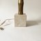 Bamboo-Shaped Table Lamp in Brass and Travertine in the style of Maison Jansen, 1970s 8