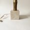 Bamboo-Shaped Table Lamp in Brass and Travertine in the style of Maison Jansen, 1970s, Image 8