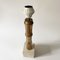 Bambusförmige Tischlampe aus Messing & Travertin im Stil von Maison Jansen, 1970er 3
