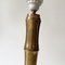 Bambusförmige Tischlampe aus Messing & Travertin im Stil von Maison Jansen, 1970er 7