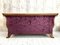 Violettes Art Deco Canape Sofa aus Samt und Walnussholz aus Jacquard 8