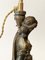 French Bronze Caryatid Flare Candelabra Table Lamp, 19th Century, Image 8