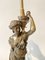 French Bronze Caryatid Flare Candelabra Table Lamp, 19th Century 6