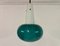 Italian Green and White Glass Ceiling Pendant, 1960s 6
