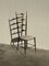 Stuhl im Stil von Gio Ponti, aus Metall, 1950er 1