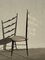 Stuhl im Stil von Gio Ponti, aus Metall, 1950er 10