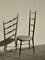 Sedia nello stile di Gio Ponti, in metallo, anni '50, Immagine 11