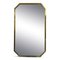 1970s Italian Brass Octagonal Mirror, Image 1