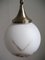Lámpara colgante Art Déco con esfera redonda de vidrio, Imagen 5