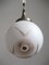 Lámpara colgante Art Déco con esfera redonda de vidrio, Imagen 3