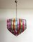 Modern Quadriedri Murano Glass Chandelier with 163 Trasparent Prism Quadriedri, 1990s 1