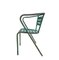 Mid-Century Spanish Industrial Metal Stackable Chairs, Set of 4 2