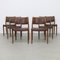 Chaises de Salle à Manger Modèle 80 en Cuir par Niels Møller pour JL Møllers, 1960s, Set de 6 1