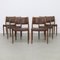 Model 80 Leather Dining Chairs by Niels Møller for J.L. Møllers, 1960s, Set of 6 1