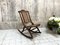 Folding Low Cane Rocking Chair 1