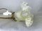 Mid-Century French Frosted Glass Tulip Hanging Lamp, 1950s, Image 5