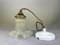 Mid-Century French Frosted Glass Tulip Hanging Lamp, 1950s, Image 2
