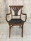 French Bistro Bentwood Chair Carver, Image 1