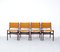 Mahogany Dinner Chairs with Ocher Fabric attributed to Erik Buck, 1960s, Set of 6 3