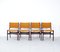 Mahogany Dinner Chairs with Ocher Fabric attributed to Erik Buck, 1960s, Set of 6, Image 3
