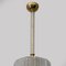 Art Deco Brass & Murano Glass Lantern Chandelier attributed to Tomaso Buzzi, 1980s 6