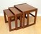 Art Deco Brown Teak Nest of Tables from G Plan, Set of 3, Image 1