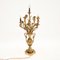 Lámpara de mesa francesa antigua de bronce dorado, 1900, Imagen 2