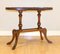 Regency Oval Yew Wood Pie Crust Edge Coffee Table on Saber Feet, Image 3