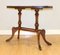 Regency Oval Yew Wood Pie Crust Edge Coffee Table on Saber Feet, Image 5