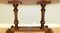 Regency Oval Yew Wood Pie Crust Edge Coffee Table on Saber Feet, Image 8