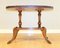 Regency Oval Yew Wood Pie Crust Edge Coffee Table on Saber Feet 7