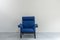 Blue Hans Chair with Pouf, 1980s, Set of 2 9