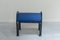 Blue Hans Chair with Pouf, 1980s, Set of 2 5